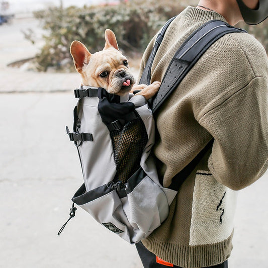 Pet Dog Carrier Bag - Portable Travel Backpack