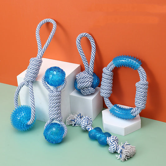 Cotton Rope Dog Toy - Pet Molar And Bite Resistant Products