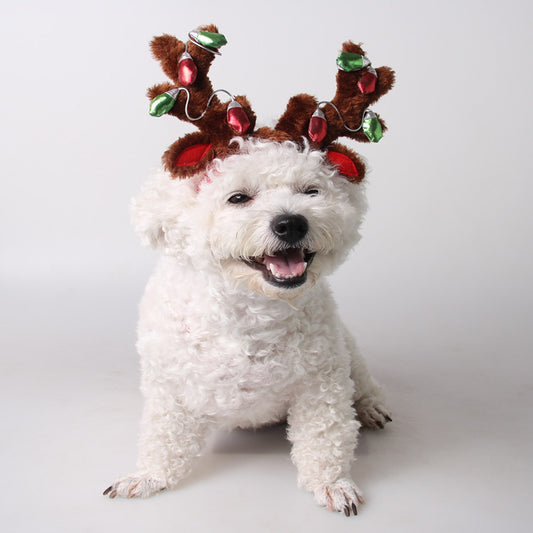Reindeer ears w/ Christmas Ornaments